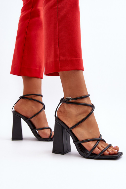 De moda Sandalias de tacón de color negro Josette De moda Sandalias de tacón de color negro Josette