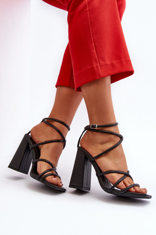 De moda Sandalias de tacón de color negro Josette De moda Sandalias de tacón de color negro Josette