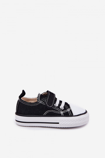 zapatos casuales Infantil con sujetadores adhesivos de color negro Obidana 2