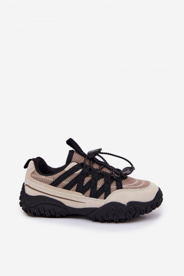 Zapatos infantiles color arena de estilo deportivo con cremallera, "Įjungtanelita" 2