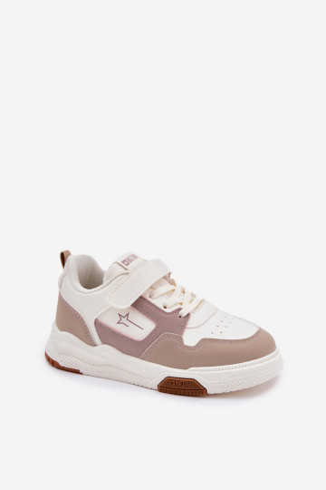 Zapatos infantiles de estilo deportivo color arena, Big Star RR374055