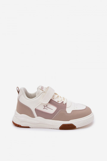 Zapatos infantiles de estilo deportivo color arena, Big Star RR374055 2