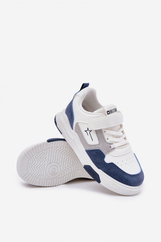  Zapatillas modelo zapatos. Infantil Big Star RR374053 Blanco-color azul