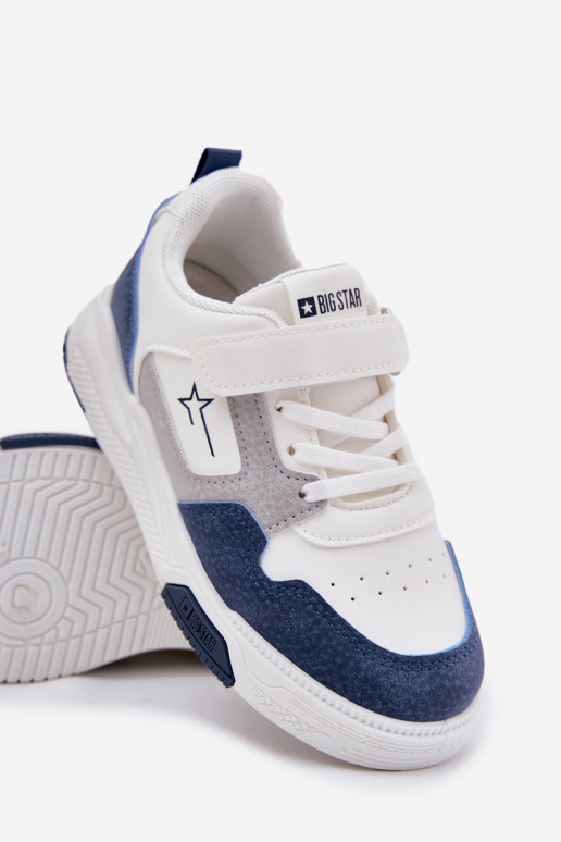  Zapatillas modelo zapatos. Infantil Big Star RR374053 Blanco-color azul