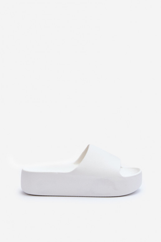 Femenino Zapatillas Sobre una suela gruesa el color blanco Oreithano
