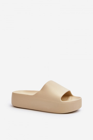 Femenino Zapatillas Sobre una suela gruesa beige Oreithano 2
