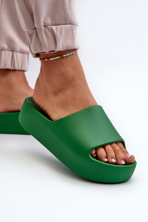 Femenino Zapatillas Sobre una suela gruesa color verde Oreithano Femenino Zapatillas Sobre una suela gruesa color verde Oreithano