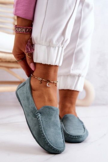 Zomšiniai mokasinai mėtinės...