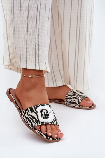 isósceles zapatillas de mujer para decorar con hebillas Zebra Clariola