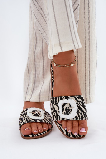 isósceles zapatillas de mujer para decorar con hebillas Zebra Clariola 2