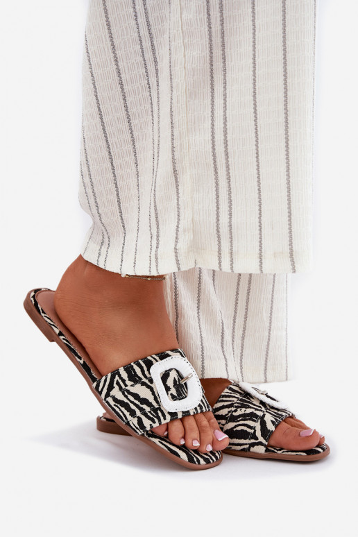 isósceles zapatillas de mujer para decorar con hebillas Zebra Clariola