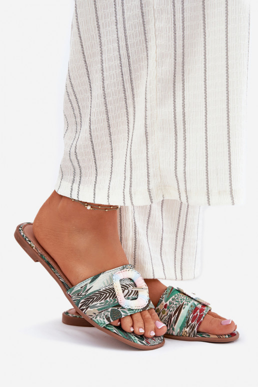 isósceles zapatillas de mujer para decorar con hebillas Colores diferentes Clariola