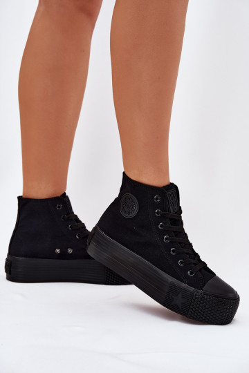 Zapatos de ocio con una plataforma Big Star RR274742 de color negro