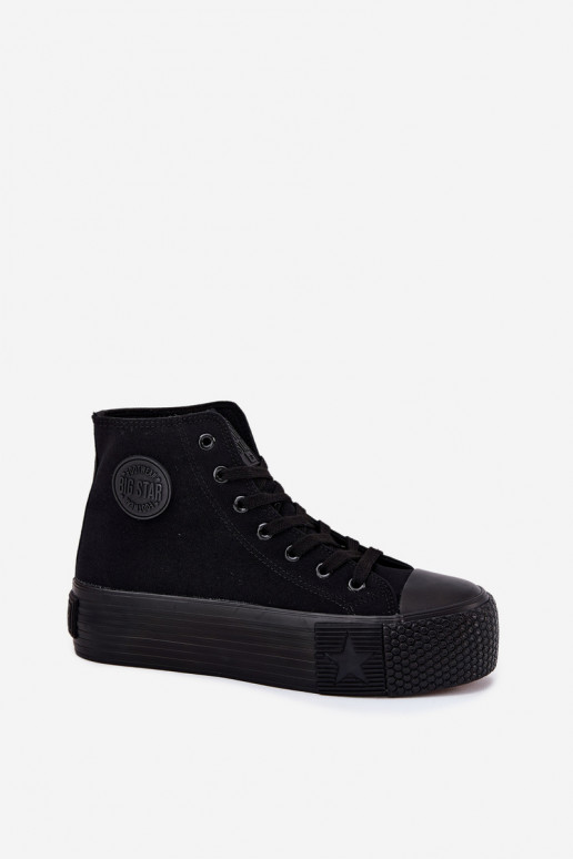 Zapatos de ocio con una plataforma Big Star RR274742 de color negro