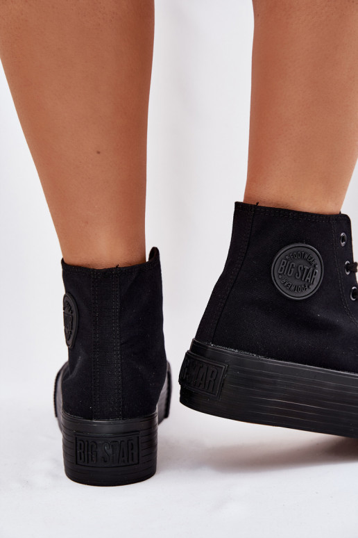 Zapatos de ocio con una plataforma Big Star RR274742 de color negro