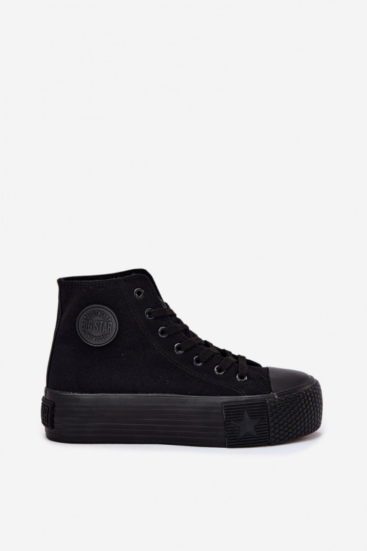 Zapatos de ocio con una plataforma Big Star RR274742 de color negro
