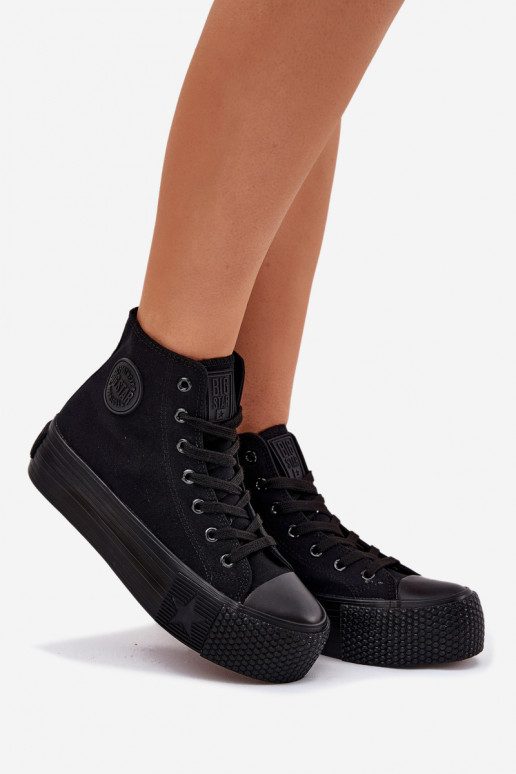 Zapatos de ocio con una plataforma Big Star RR274742 de color negro