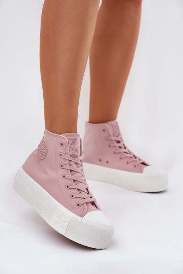 Zapatos de ocio con una plataforma Big Star RR274739 color rosa