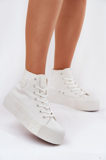 Zapatos de ocio con una plataforma Big Star RR274743 el color blanco 2
