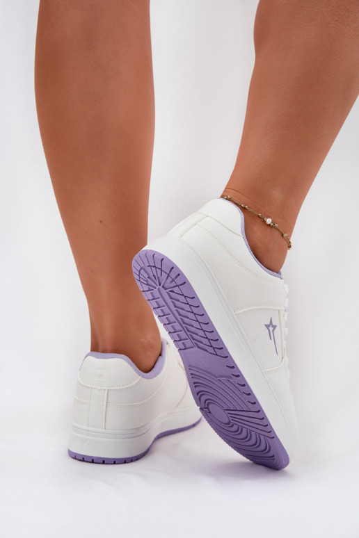 Zapatillas modelo zapatos. Femenino Big Star RR274A245 HI-POLY SYSTEM Blanco-color violeta
