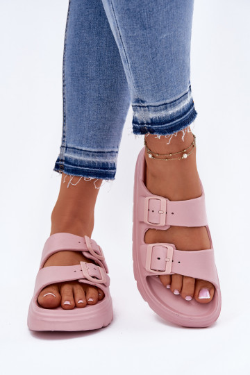 Zapatillas de mujer con espuma. con una plataforma color rosa Melorea 2