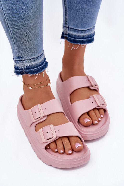 Zapatillas de mujer con espuma. con una plataforma color rosa Melorea Zapatillas de mujer con espuma. con una plataforma color rosa Melorea