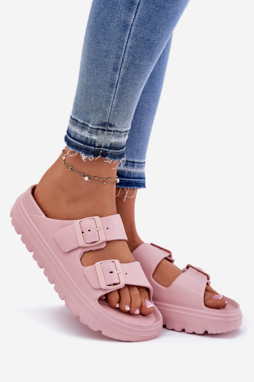 Zapatillas de mujer con espuma. con una plataforma color rosa Melorea Zapatillas de mujer con espuma. con una plataforma color rosa Melorea