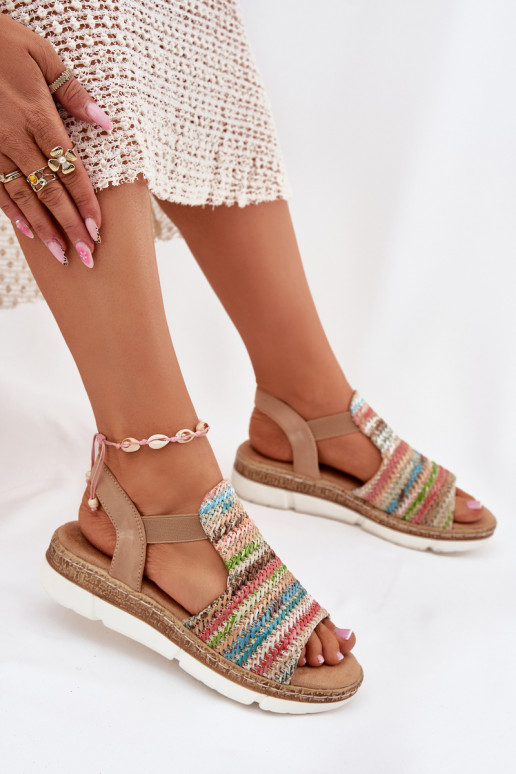 Sandalias de mujer Con Trenza Colores diferentes Jelana