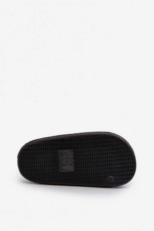 Infantil Zapatillas ligeras con oso de color negro Lindeheta