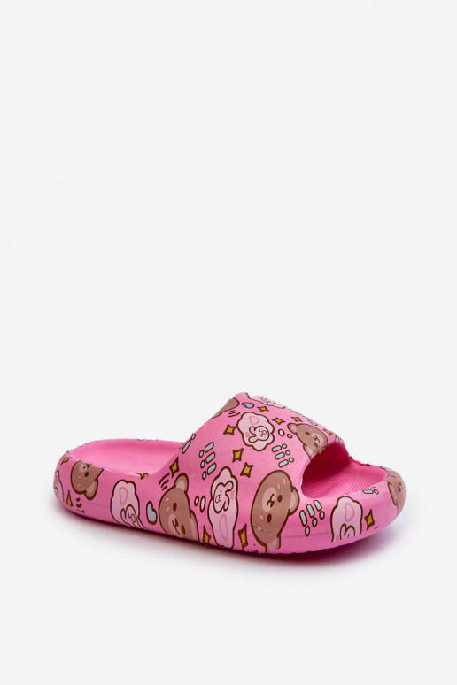 Infantil Zapatillas ligeras EN osos de peluche color rosa Evitrapa