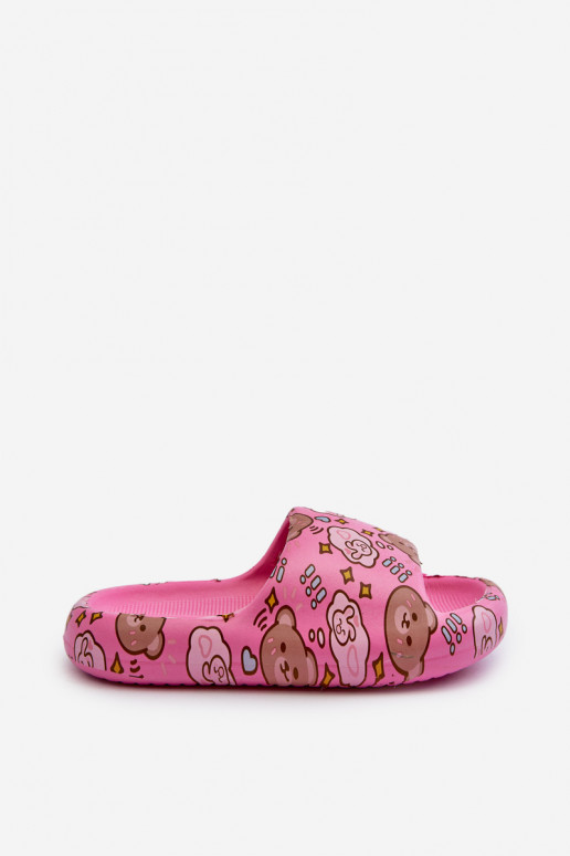 Infantil Zapatillas ligeras EN osos de peluche color rosa Evitrapa