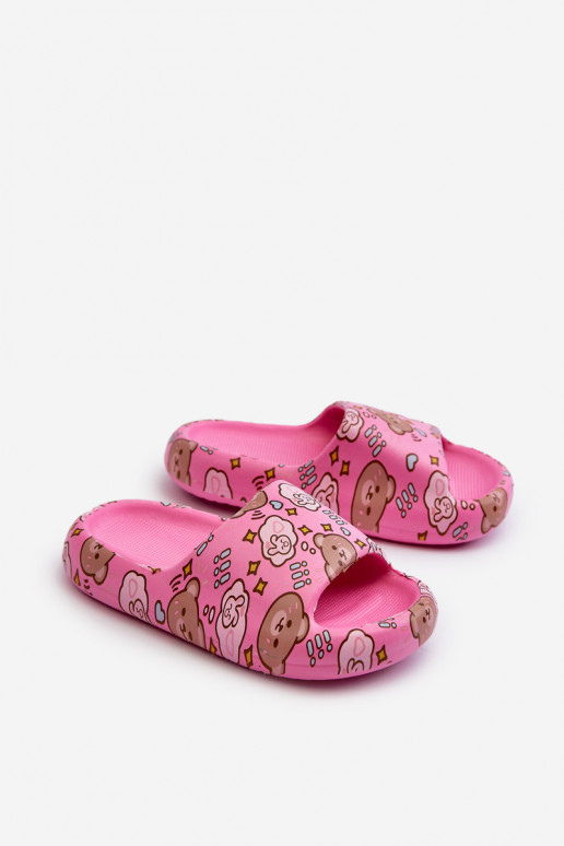 Infantil Zapatillas ligeras EN osos de peluche color rosa Evitrapa