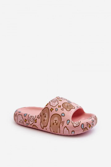 Infantil Zapatillas ligeras EN osos de peluche color rosa Evitrapa