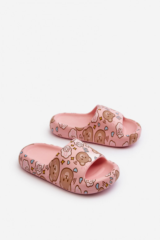 Infantil Zapatillas ligeras EN osos de peluche color rosa Evitrapa