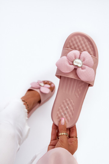 zapatillas de mujer con adornos Activado Bajoj Platformie color rosa Cedrella 2