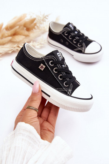 Zapatos ocio infantil modelo clásico Big Star DD374163 color negro 2