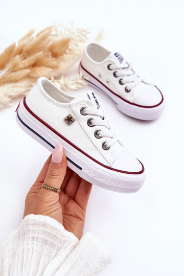 Zapatos de ocio infantil modelo clásico Big Star DD374160 color blanco 2