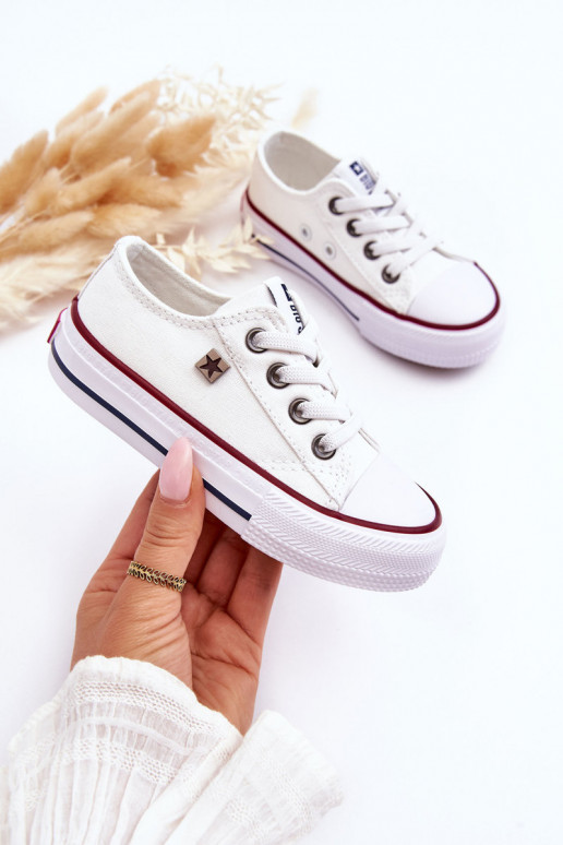 Zapatos de ocio infantil modelo clásico Big Star DD374160 color blanco