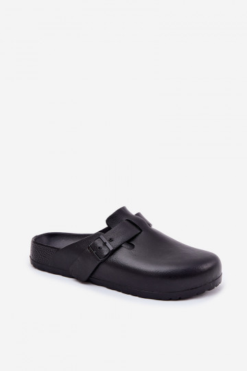 Zuecos ligeros para hombre negros con hebillas, Big Star RR174A022