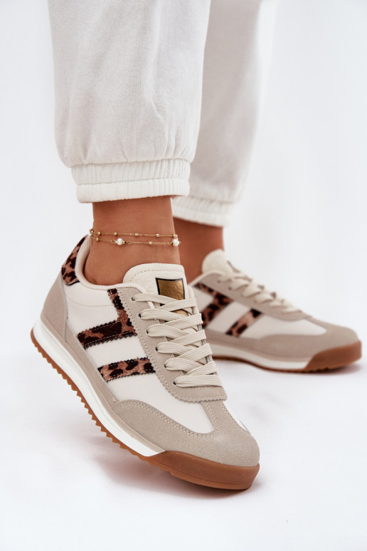Bajo Zapatillas modelo zapatos. Femenino con estampados de piel de leopardo beige Rulaana Bajo Zapatillas modelo zapatos. Femenino con estampados de piel de leopardo beige Rulaana