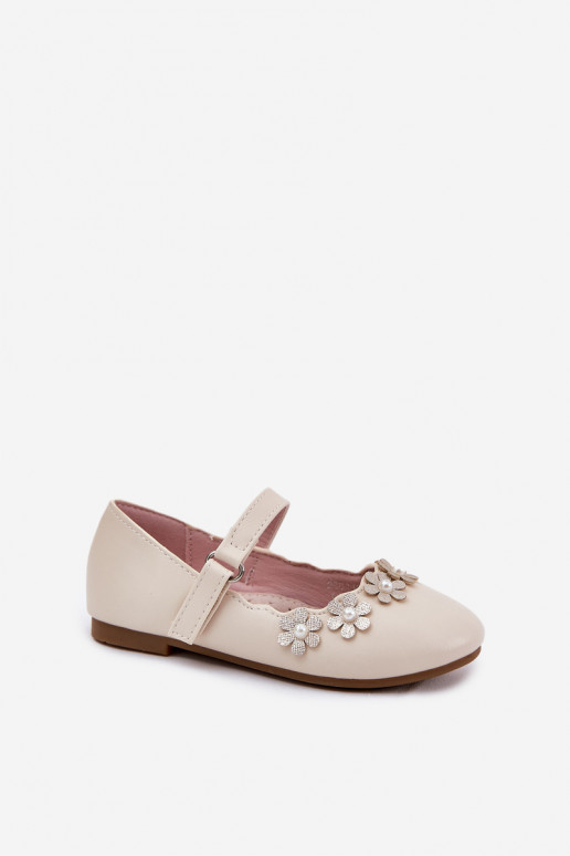 bailarinas infantiles Z con motivos floralesuszkami beige Landgia bailarinas infantiles Z con motivos floralesuszkami beige Landgia