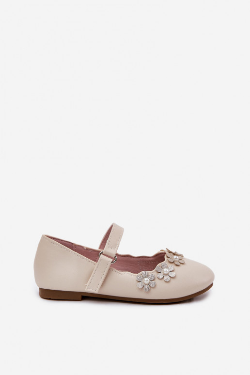 bailarinas infantiles Z con motivos floralesuszkami beige Landgia bailarinas infantiles Z con motivos floralesuszkami beige Landgia