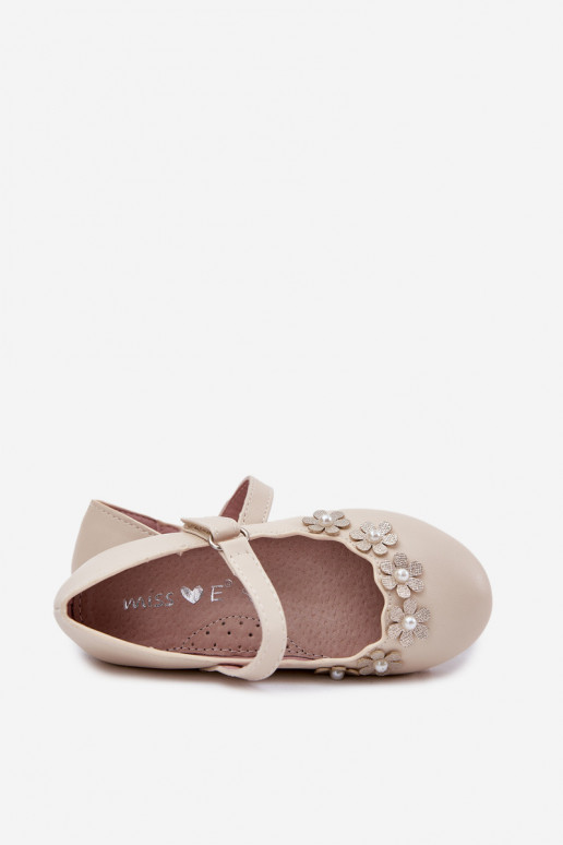 bailarinas infantiles Z con motivos floralesuszkami beige Landgia bailarinas infantiles Z con motivos floralesuszkami beige Landgia