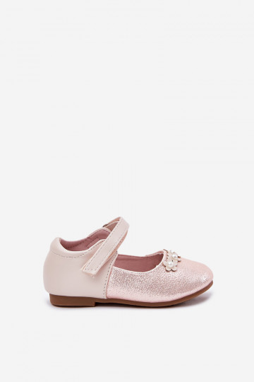 Zapatitos infantiles de color blanco con velcro, "Orailla" 2