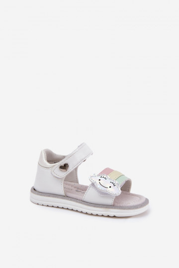 Zapatitos infantiles de color rosa con velcro, "Orailla"