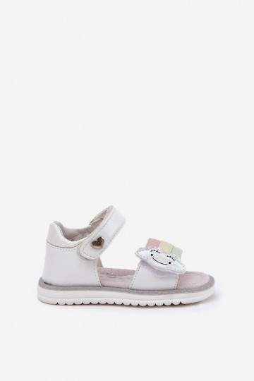 Zapatitos infantiles de color rosa con velcro, "Orailla" 2