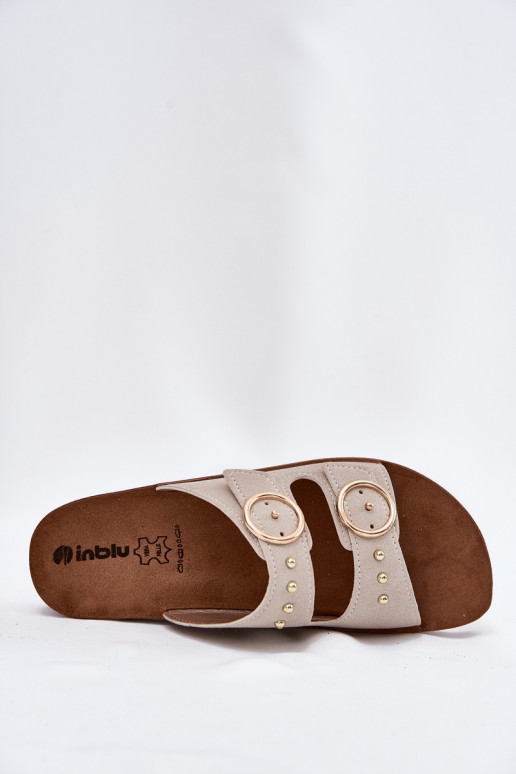 Zapatillas de mujer cómodas Inblu CP000054 beige