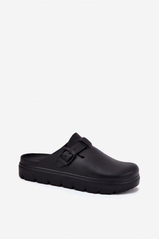 Zapatillas ligeras zapatillas de mujer con correas I con hebillas de color negro Larinie Zapatillas ligeras zapatillas de mujer con correas I con hebillas de color negro Larinie