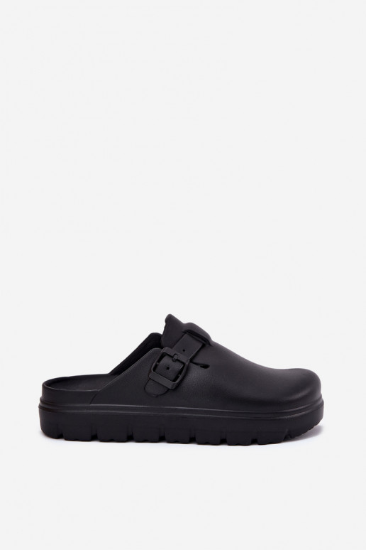 Zapatillas ligeras zapatillas de mujer con correas I con hebillas de color negro Larinie Zapatillas ligeras zapatillas de mujer con correas I con hebillas de color negro Larinie