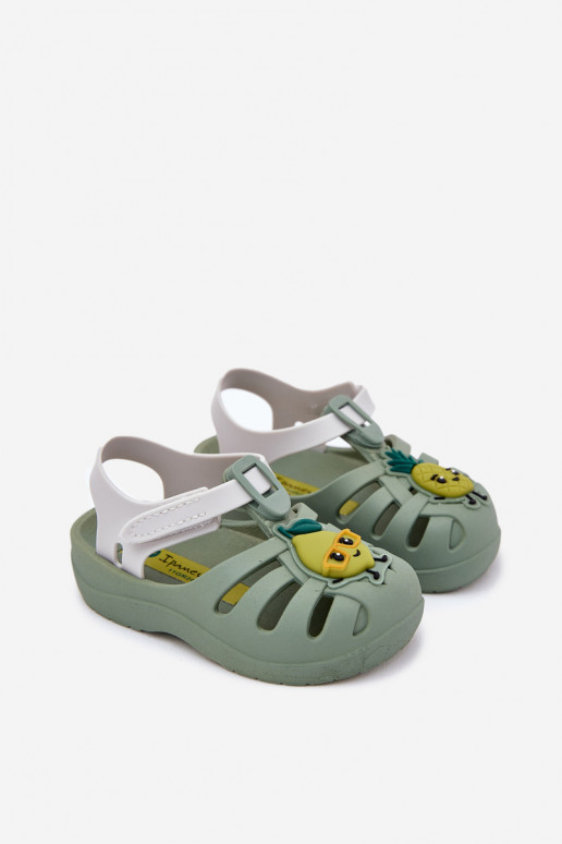 sandalias Infantil con sujetadores adhesivos OAoce 83615 Ipanema Summer XIV Baby color verde
